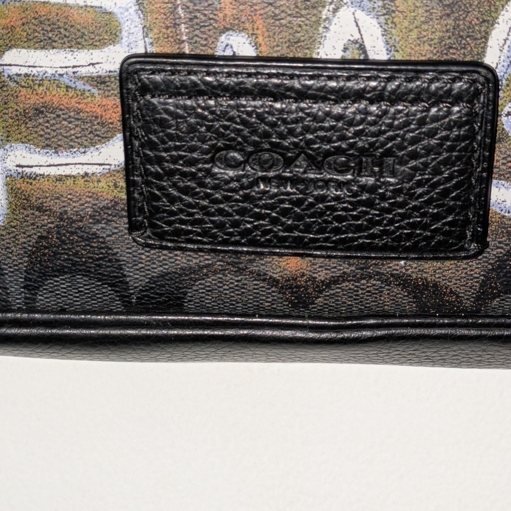 Coach X Jean-RARE Michel Basquiat NY Track Crossbody Messenger Bag NOW ONLY $350 - Picture 6 of 15